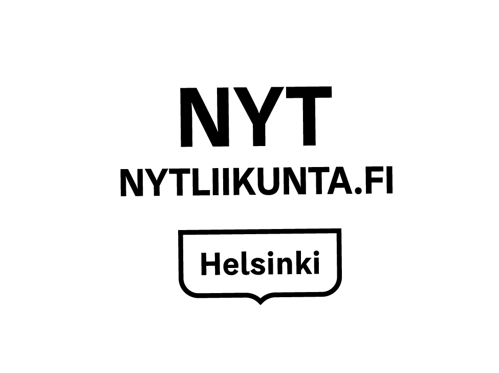 Logokuvassa lukee isolla NYT, pienemmällä nytliikunta.fi ja kuvan alareunassa on Helsingin kaupungin logo.