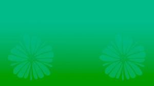 graafinen kuva, jossa vihreällä liukuväripohjalla kaksi sinertävää kukkaa